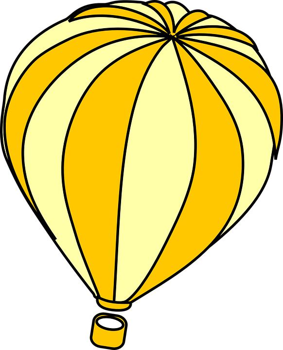 Hot Air Balloon Clip Art Moving (582x720)