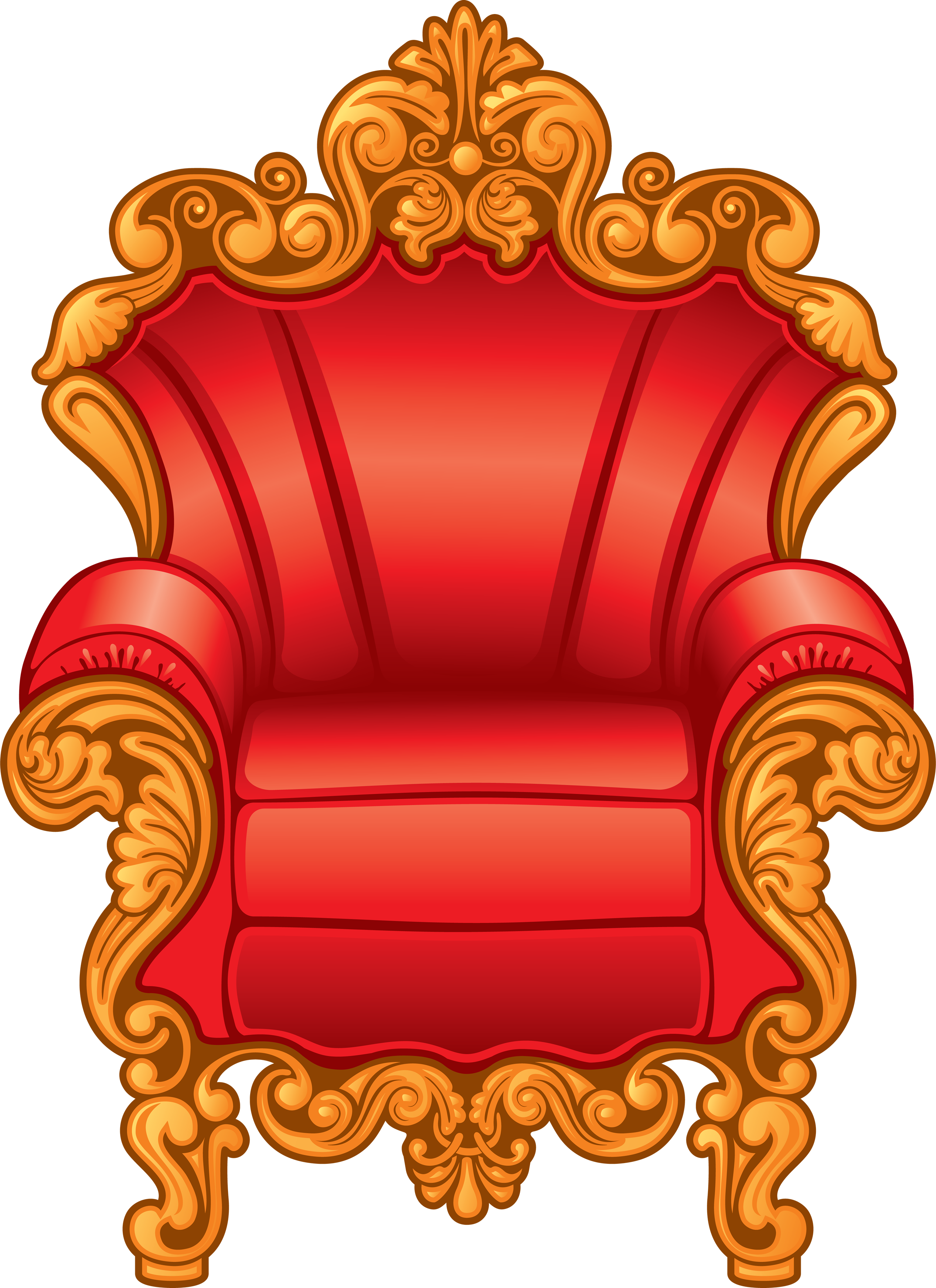 Armchair Png Image - Throne Clipart Transparent (2533x3484)