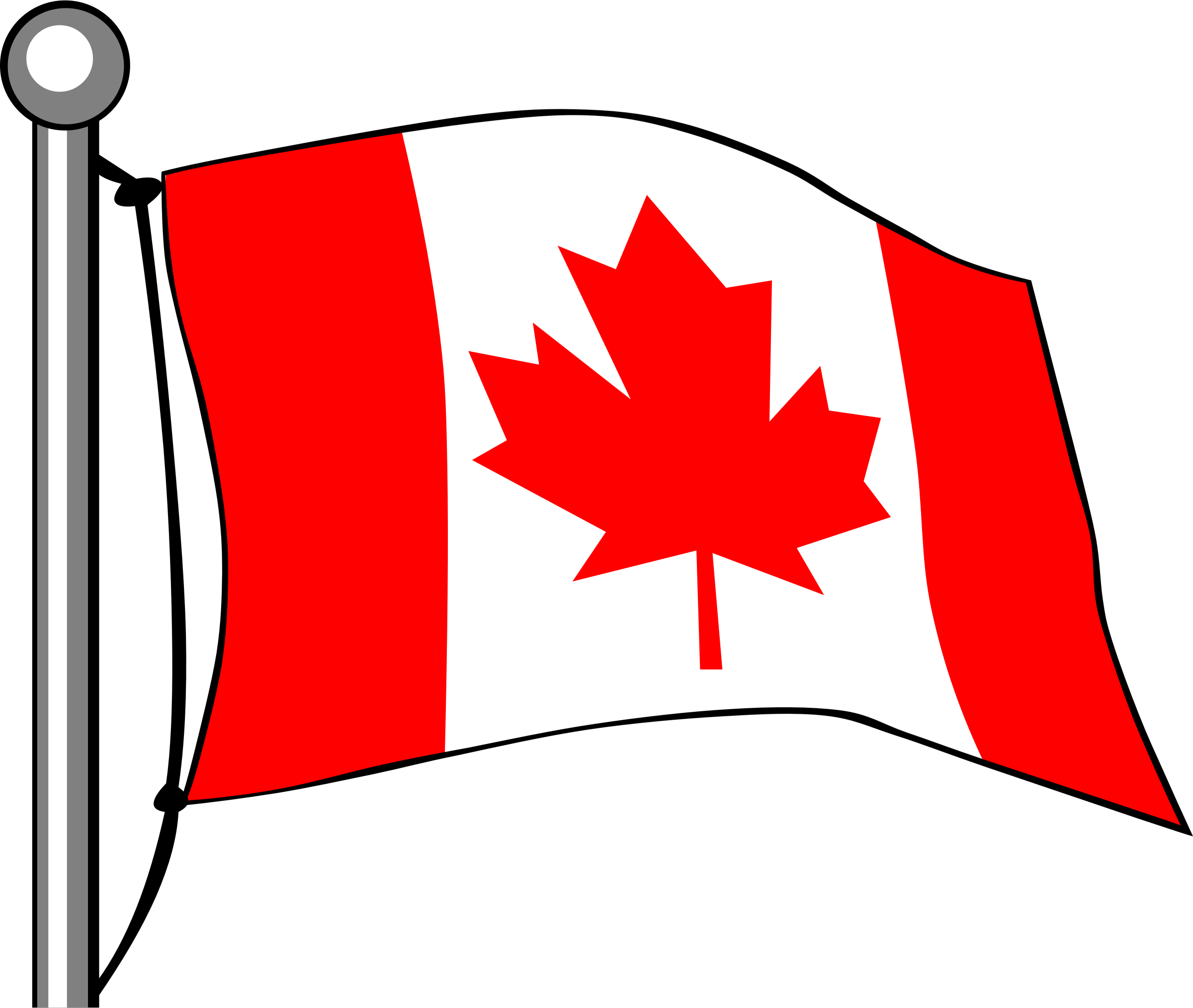 Big Image - Canada Flag Cartoon (2400x2028)