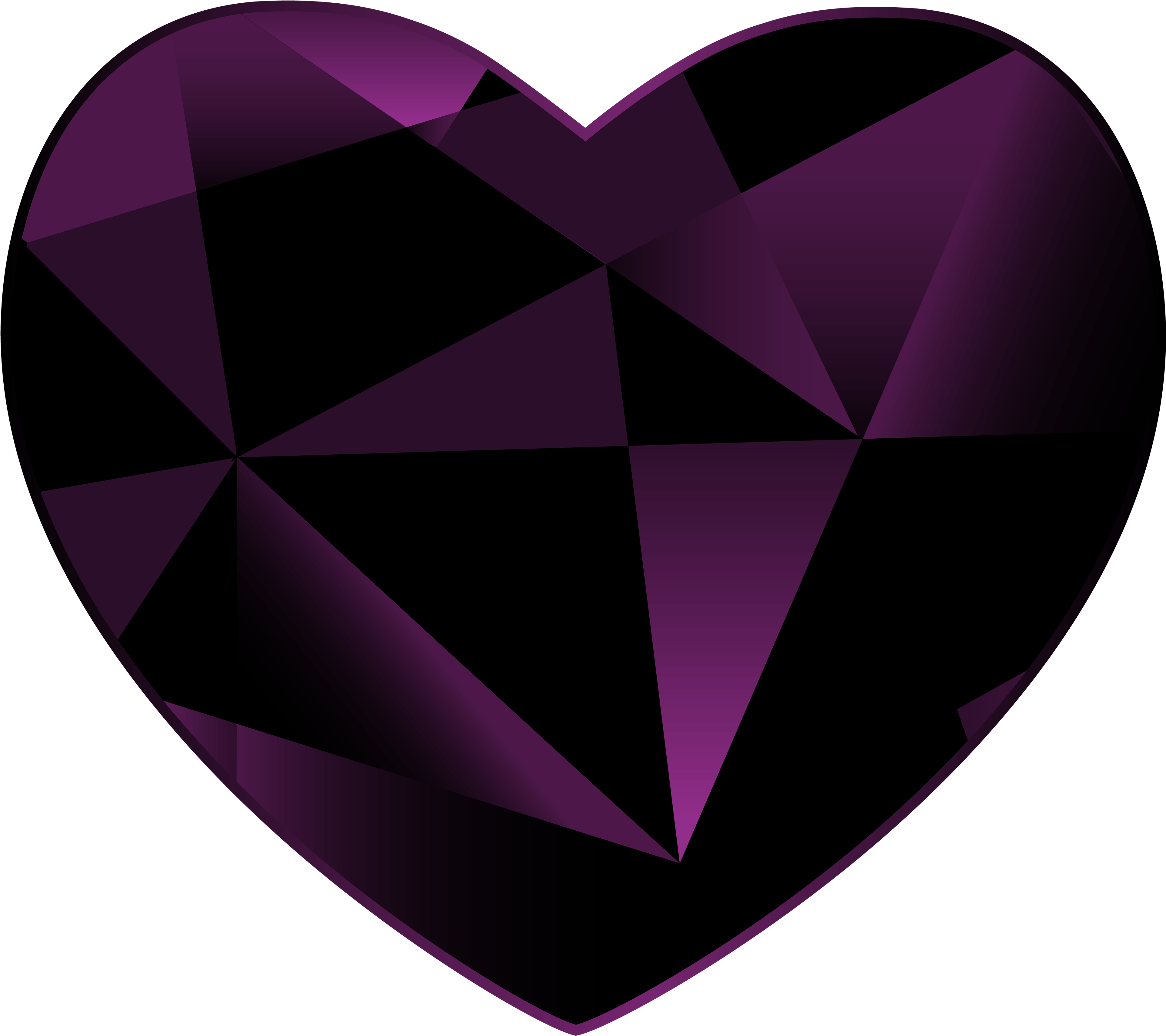 Gem Heart Png Clipart - Romance (4000x3589)