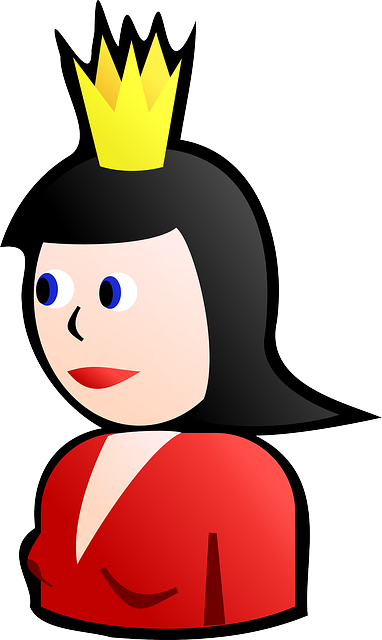 Queen On Card Clip Art - Queen Clip Art (382x640)