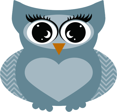 Heart Owls - Owl (482x463)