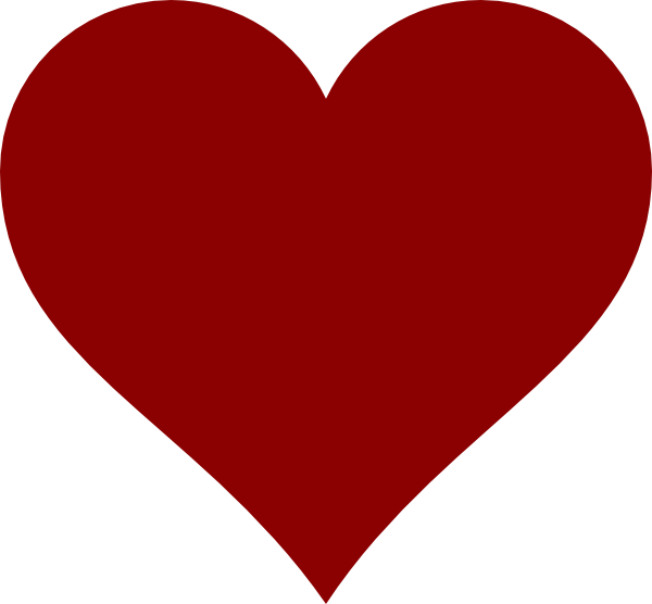 Red Heart Clipart Png (600x556)