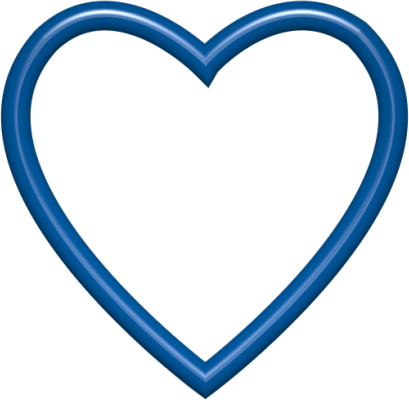 Simple Blue Heart Clipart Blue Heart Clip Art Clipart - Royal Blue Heart (409x400)