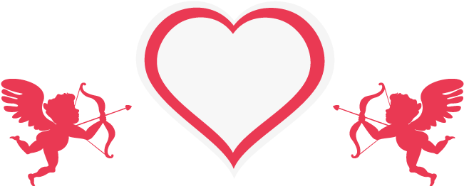 Valentine Day Cupid With Big Simple Heart Cartoon - Valentines Day Cartoon Png - (650x280) Png Clipart Download Valentine Day Cupid With Big Simple Heart Cartoon - Valentines Day Cartoon Png - (650x280) Png Clipart Download