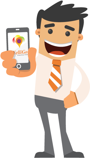 Yelligo - Connecting Team - Cartoon (327x544)