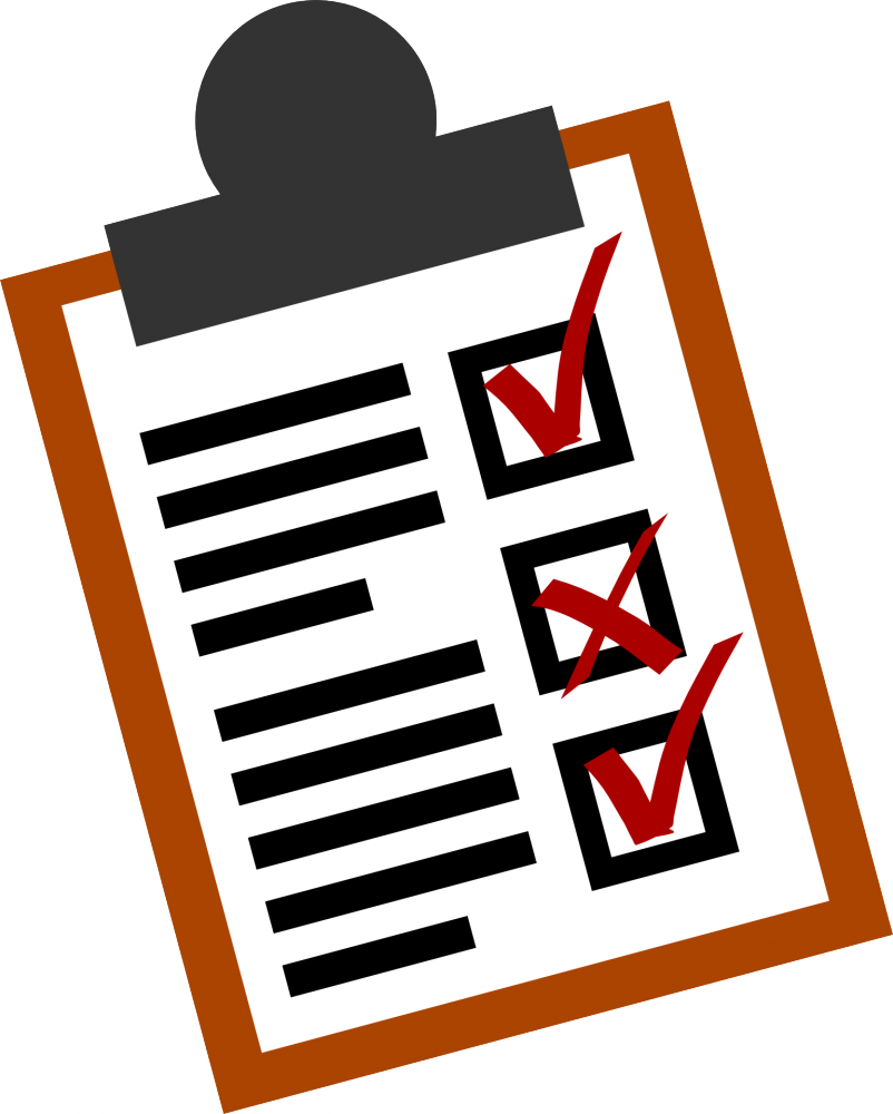 Global Exhibit Management - Checklist Clipart (802x1000)