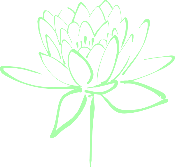 Floral Clipart Mint Green - Mint Green Flower Clip Art (600x572)