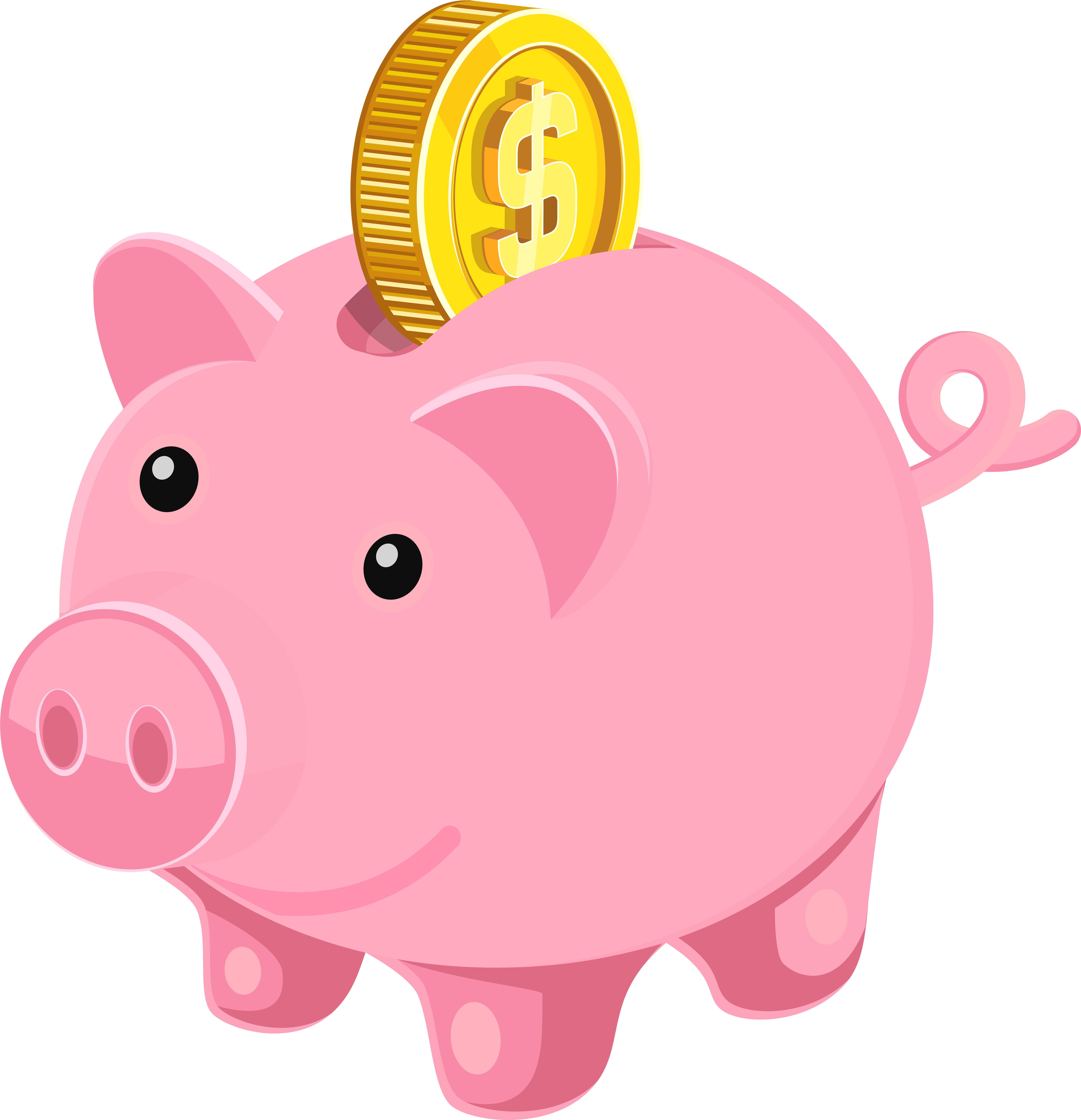 Piggy Bank Png Clip Art Image - Piggy Bank Png Clip Art Image (7721x8000)
