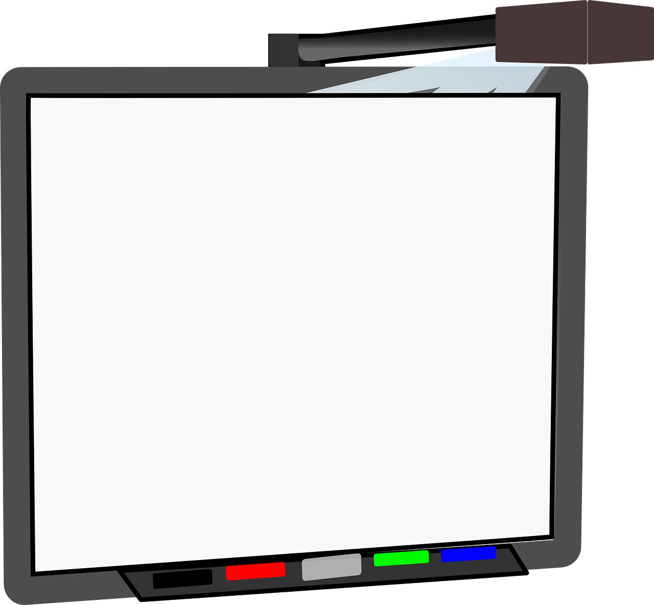Free Whiteboard Clip Art - Whiteboard Clipart (1280x1184)