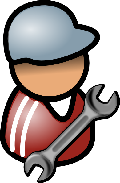 Car Repair Clipart - Clip Art Mechanic (390x593)