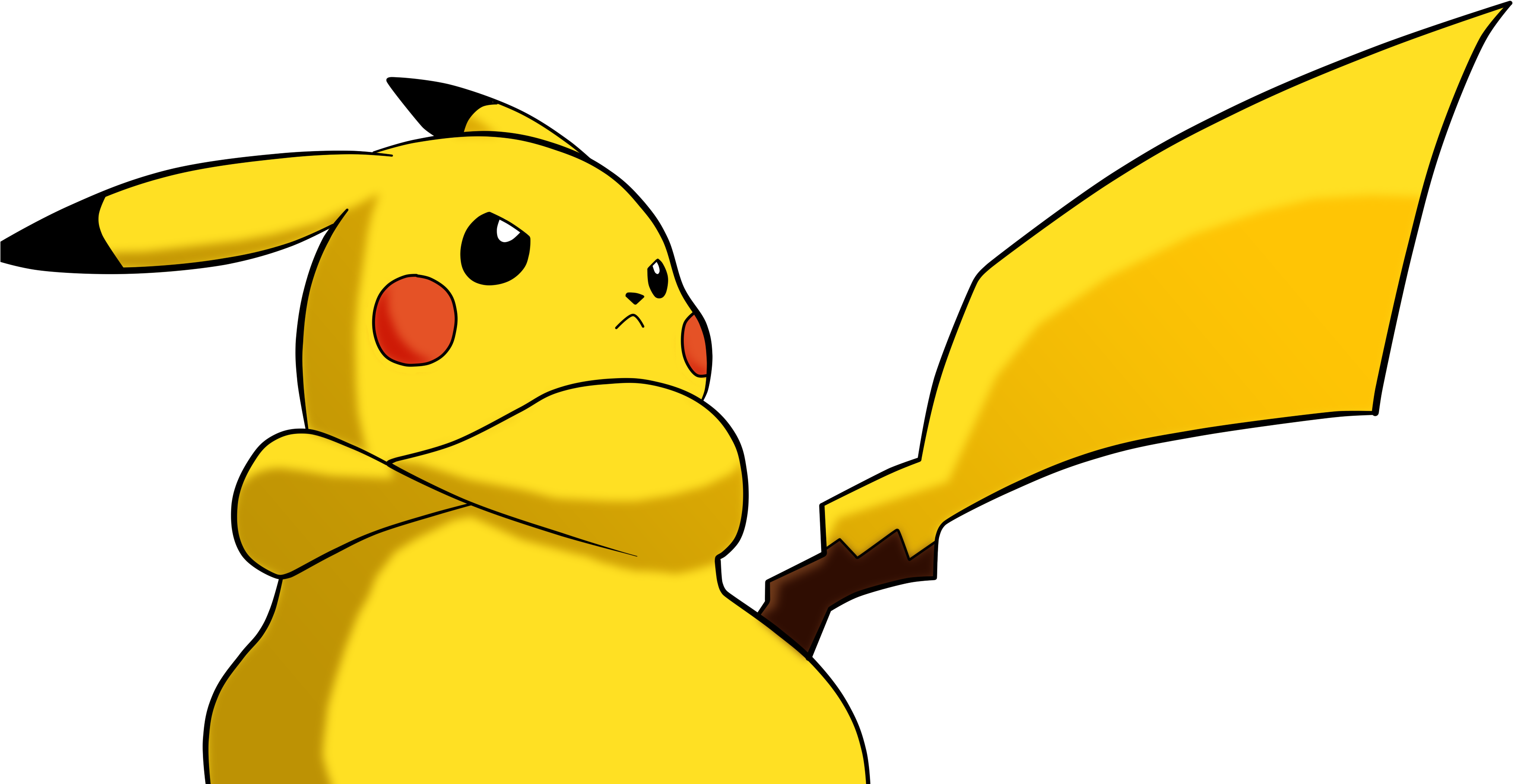 Pikachu Clipart Lightning - Pokemon Meme Png (3532x1866)