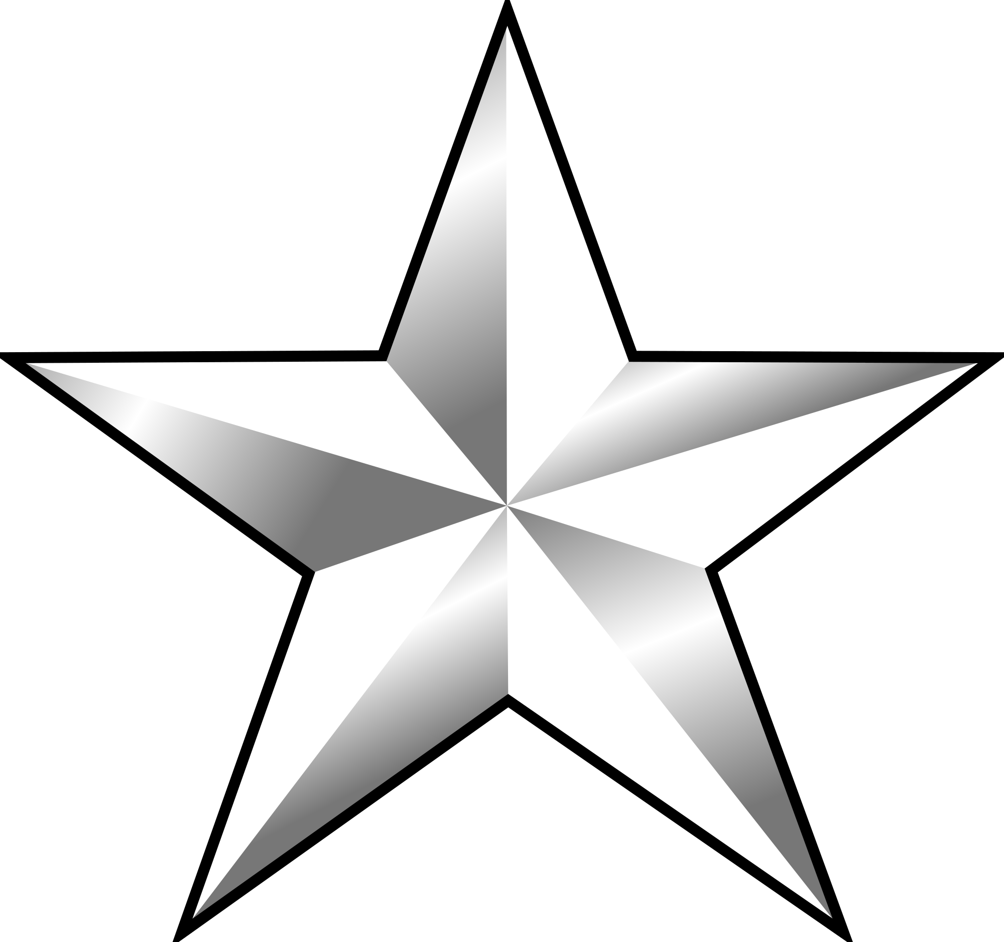 1 Star General Rank Clipart - One Star General (2000x1875)