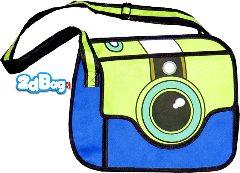 Camera Style 2d Cartoon Bag - Camera Bag Clipart (804x662)