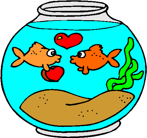 Tags - - Valentines Fish Clipart (490x454)