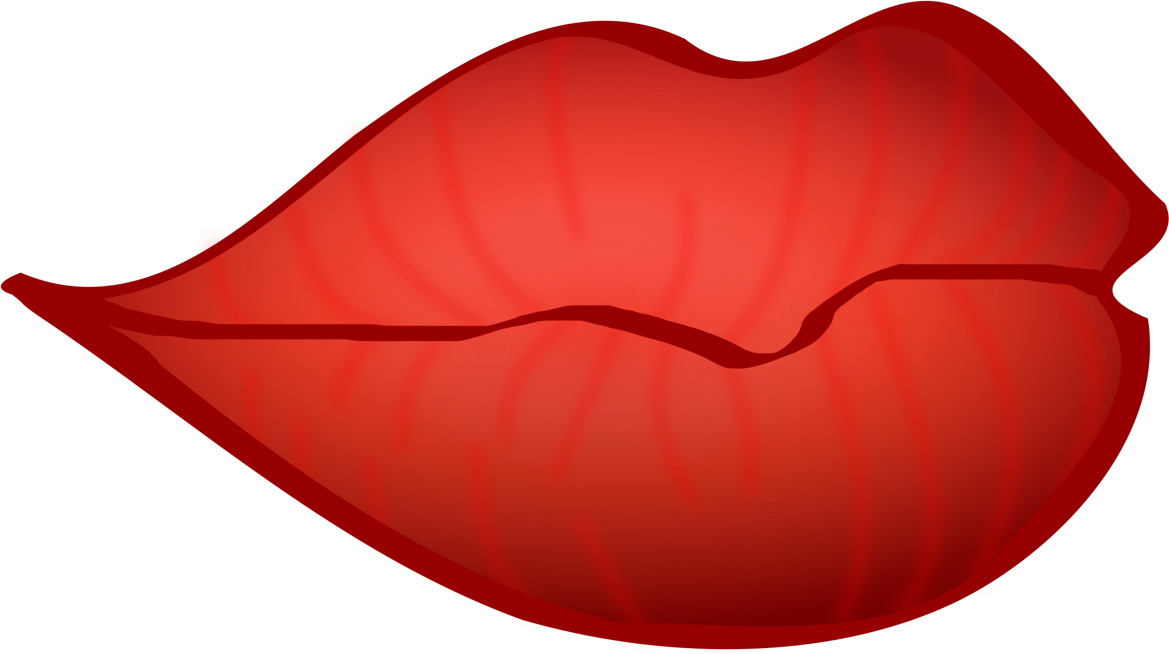 Big Lips Clipart - Lips Clipart No Background (2400x1339)