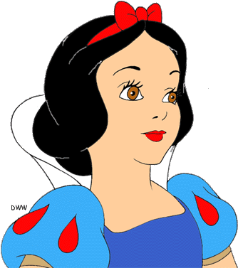 Snow White Clip Art - Schneewittchen Clipart (350x382)