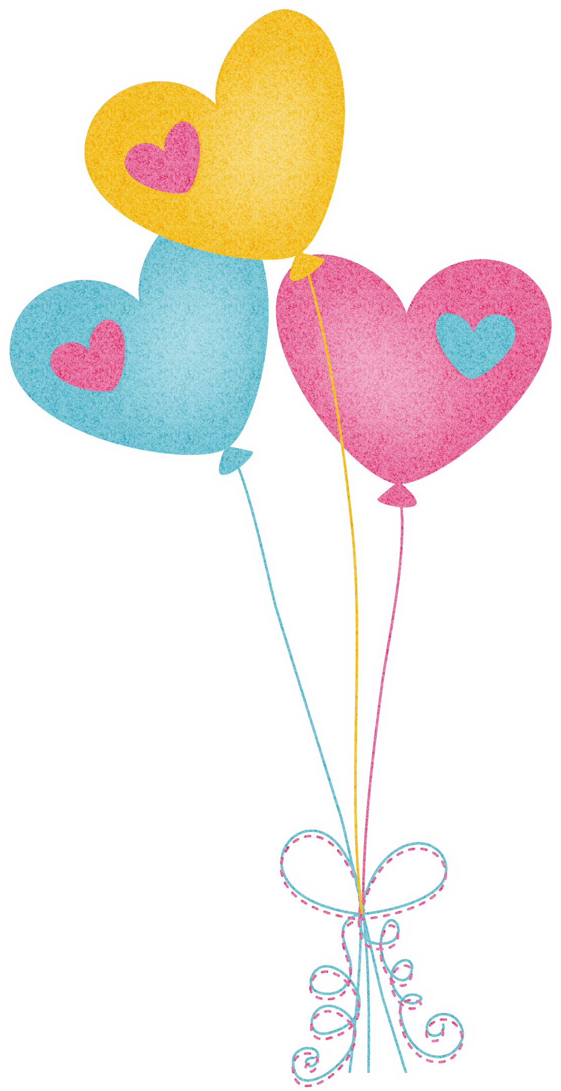 Cute Cliparts ❤ Photo By - Balões De Coração Png (1114x2164)