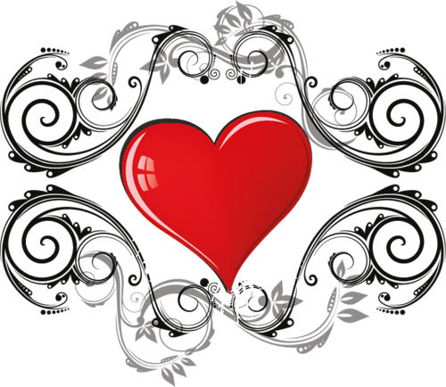 Valentine Clipart - Music (500x434)