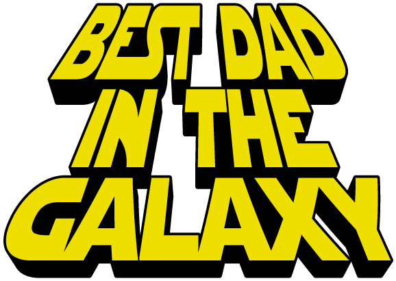 Best Dad In The Galaxy Parody Nerd Movie Geek Fathers - T-shirt (732x695)