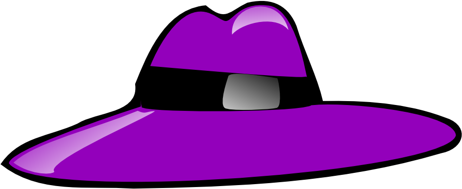 Clip Art Details - Purple Hat Clipart (1000x1000)