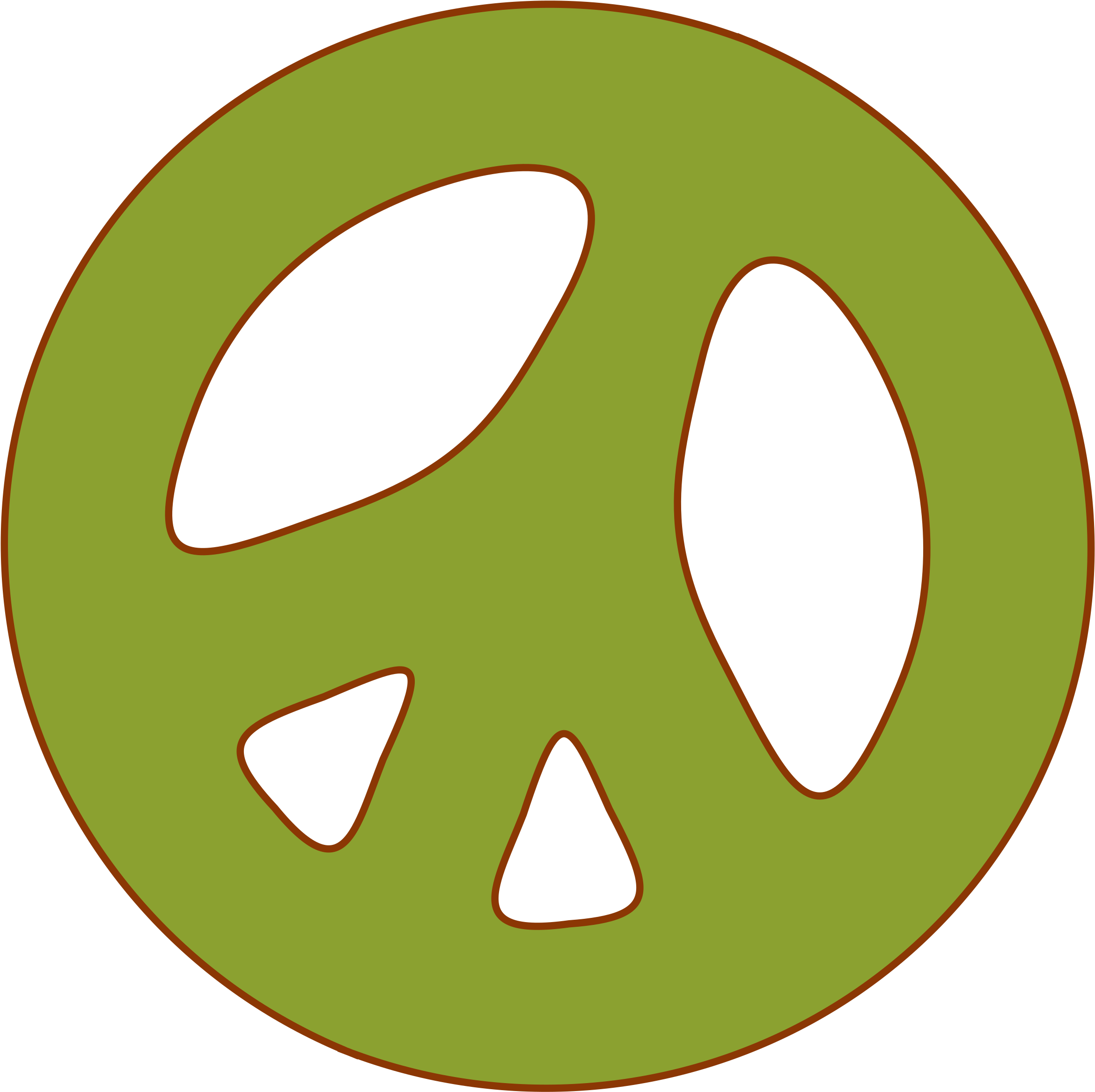 Clipart Peace Sign Clipartmonk Free Clip Art Images - Circle (2400x2400)