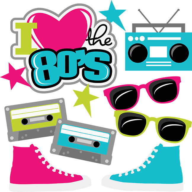 I Love The 80s Clipart - Love The 80s Svg (648x650)