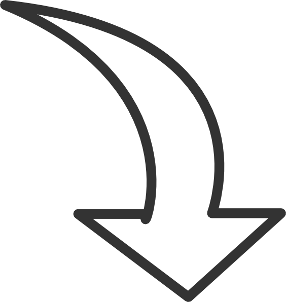 White Curved Arrow Clip Art At Clker Com Vector Online - Clip Art Arrow (564x596)