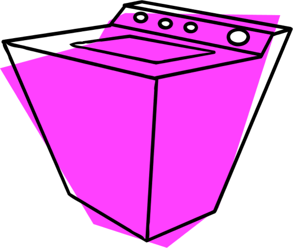 Washing Machine Clip Art (600x508)