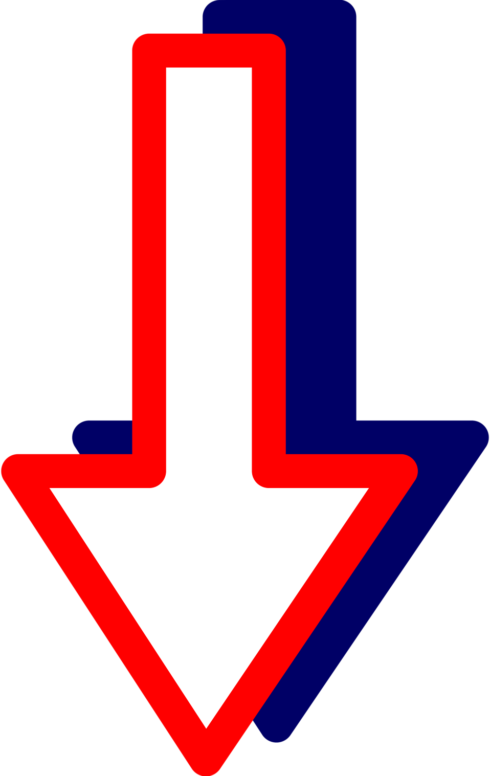 Down Arrow Clip Art Clipart - Down Arrows Clipart Png (958x1517)