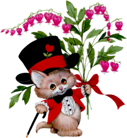 Kinderen Leidingen / Ruth Morehead - Анимашки Зверей С Цветами (434x468)