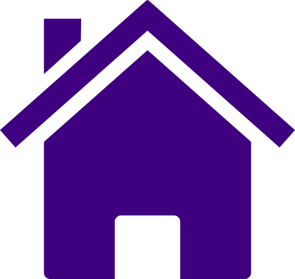 Bridal Clipart Image Simple House Clipart Illustration - Purple House Clipart (600x568)