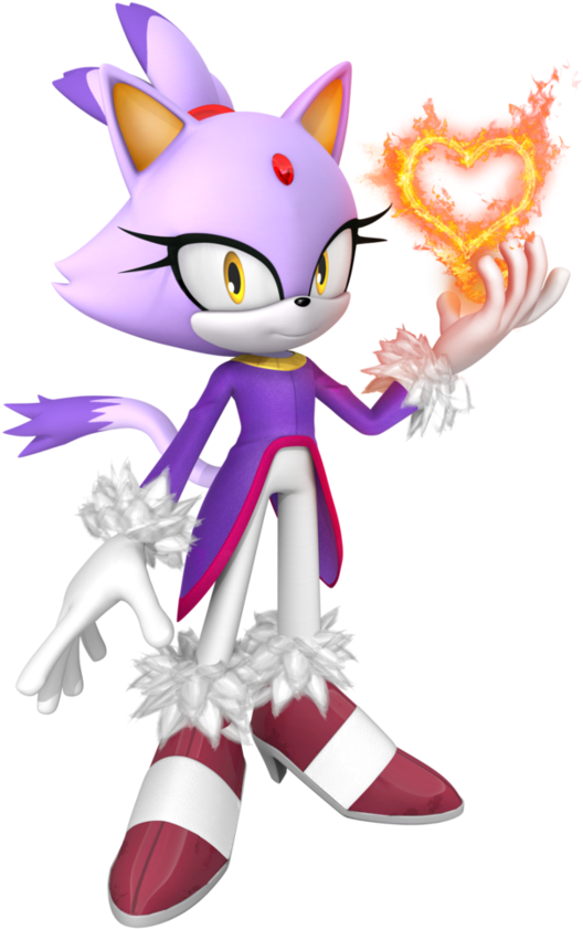 Blaze The Cat Render 2016 Valentine Version By Nibroc-rock - Sonic The Hedgehog (894x894)