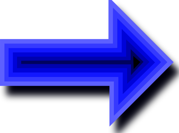 Free Vector Arrow Set With Depth Clip Art - Arrow Right No Background (600x444)