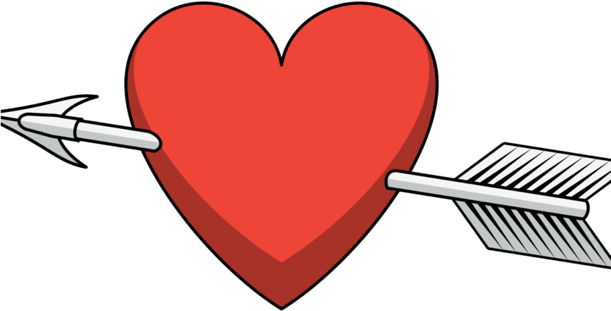 How To Move On From The Valentine's Day Break-up - Heart Arrow Png (860x484)