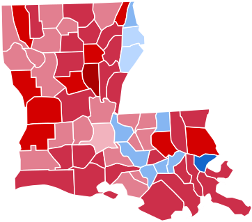 Louisiana 2004 - Svg - Louisiana Presidential Election Results 2016 (400x352)