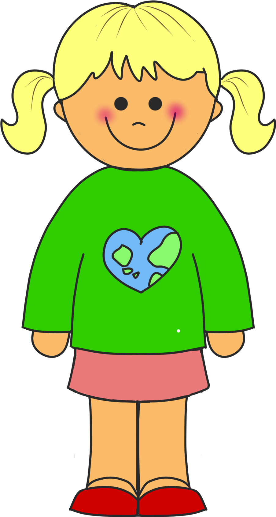 Girl Student Clipart - Free Clipart Girl (981x1763)