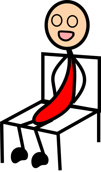 High School Student Clipart - Sitting On My Hands (354x599)