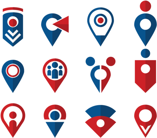 Meeting Point Icons Vector - Point Vector (1400x980)