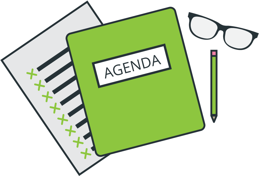 Agenda Clipart Transparent (878x602)