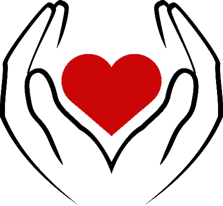 Opportunities To Give - Hands Holding A Heart (450x416)