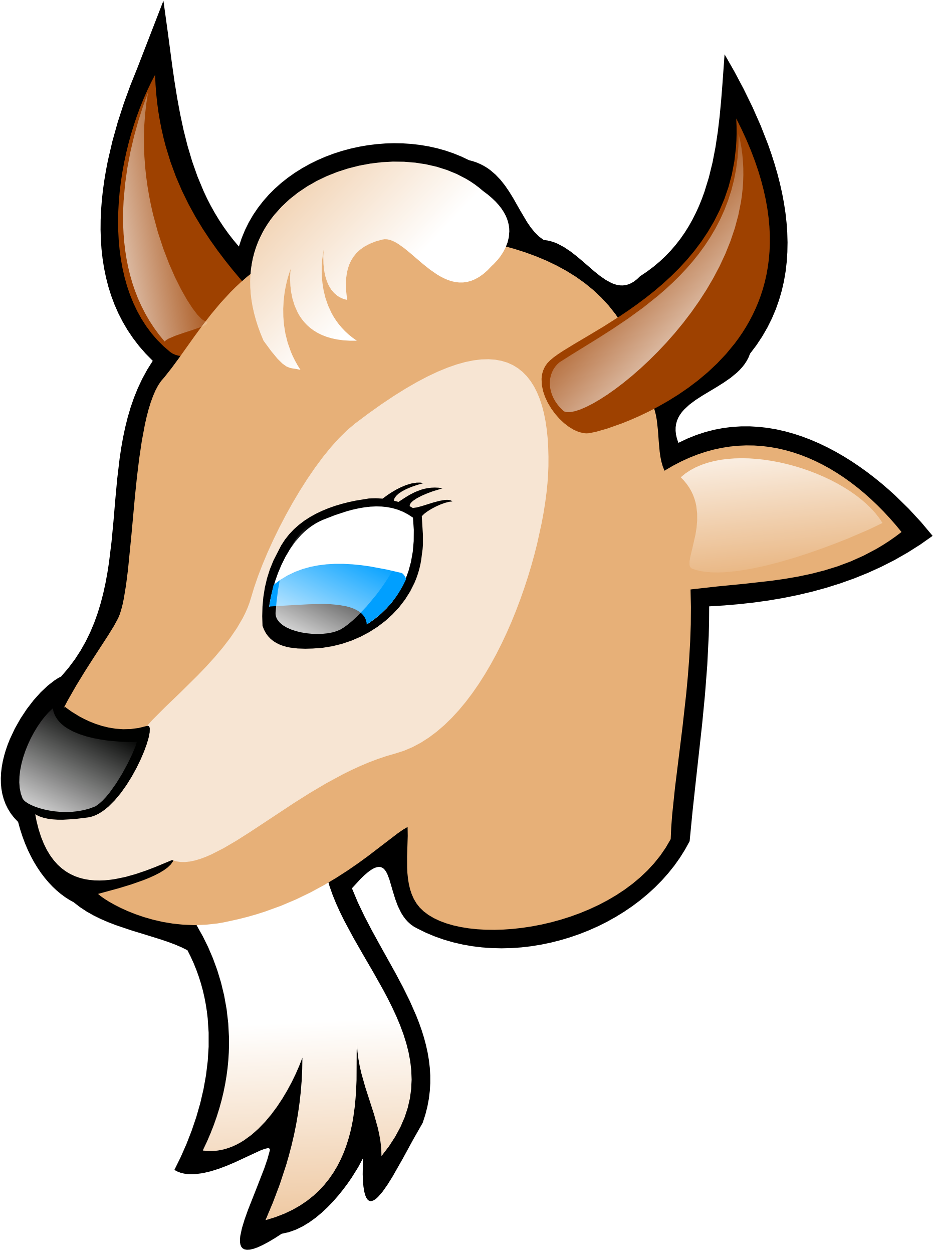 3 Goats Clipart - Cau Lac Bo Bong Da (2555x2555)
