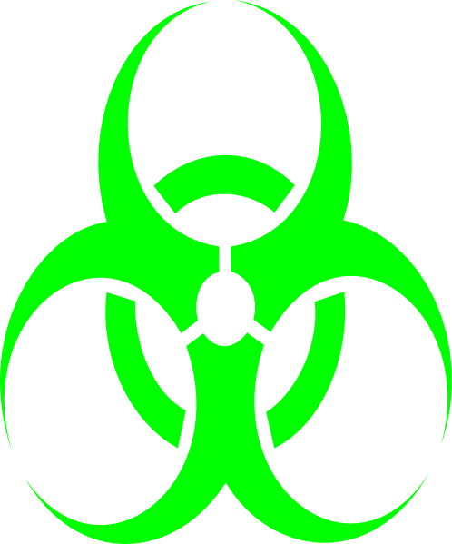 Green Biohazard Symbol Png (498x599)