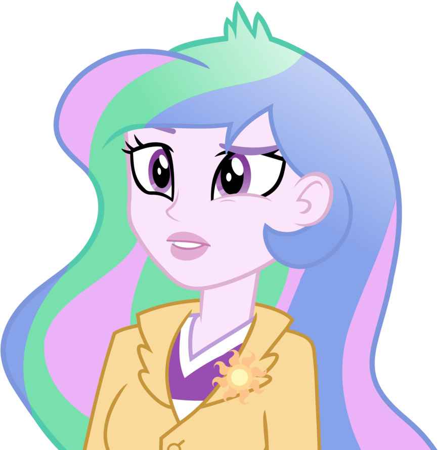 Mlp Eqg 3 Principal Celestia - Principal Celestia Friendship Games (871x918)