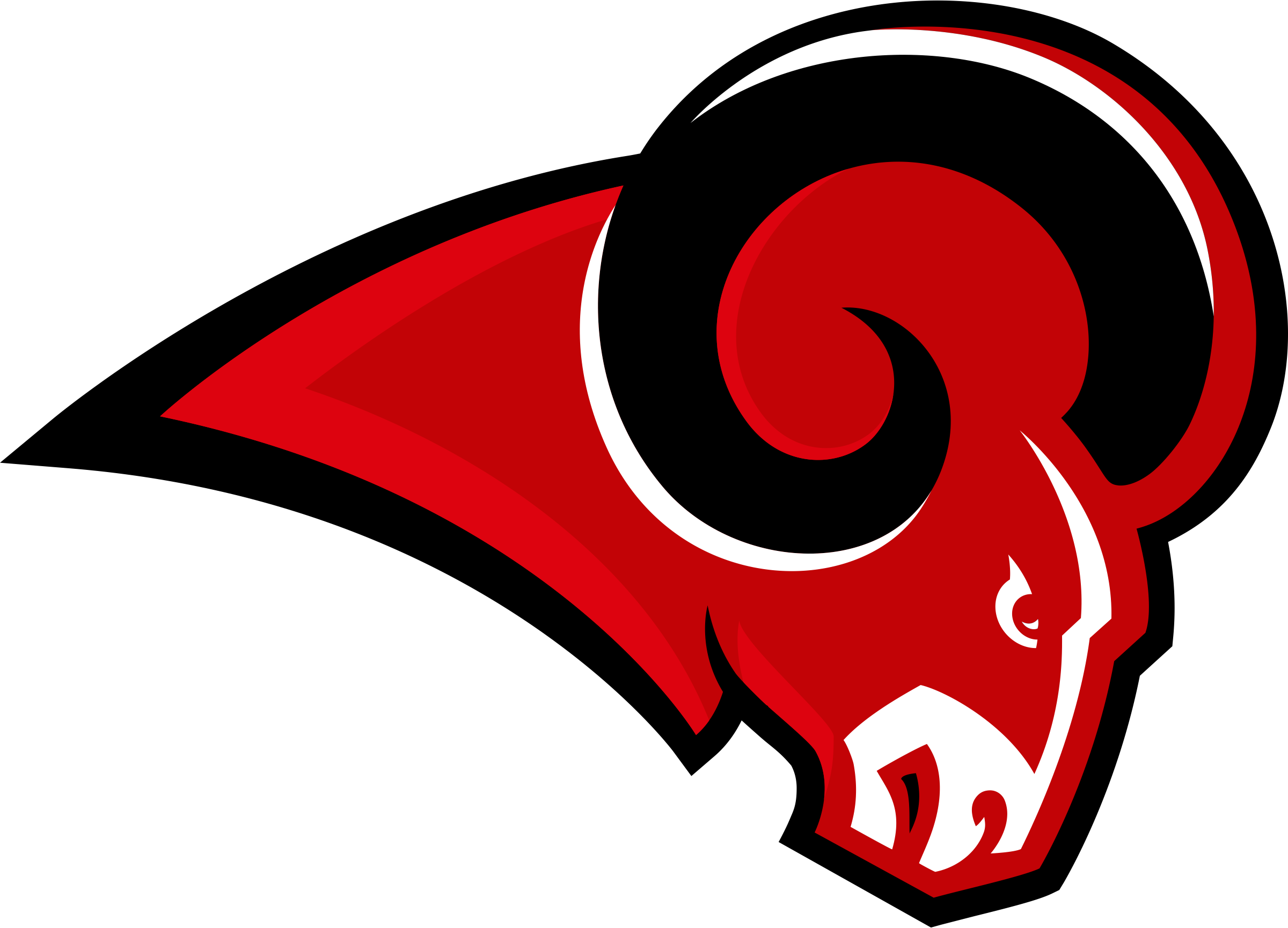 Running Ram - Mineral Wells High School Logo (2400x1730)