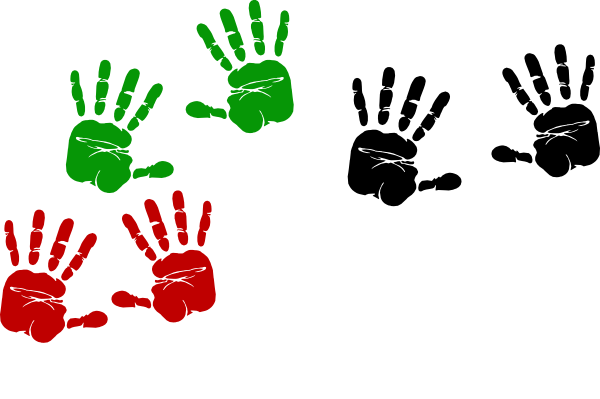 Palestinian Hand Prints Clip Art - Race For The Cure Shirt Ideas (600x399)