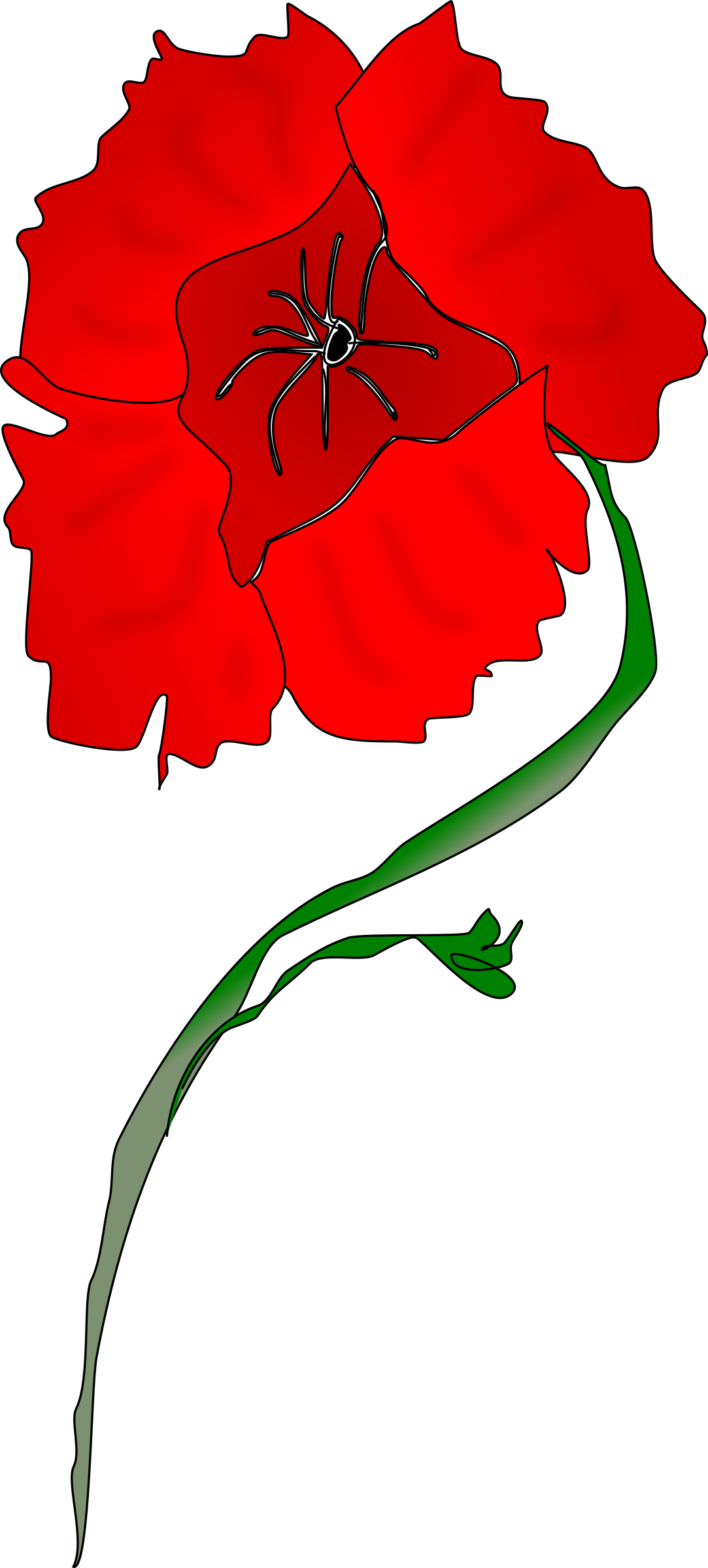Big Image - Poppy Flowers Clipart (1083x2400)