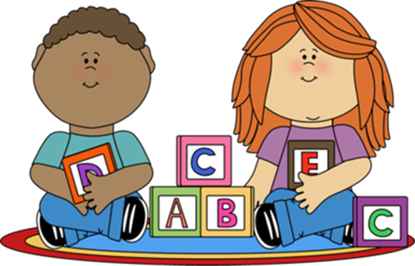 384px Kids Playing With Blocks Clip Art Image School - Prayer In The Classroom (466x299)