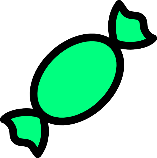 Green Candy Clipart - Green Sweets Clipart (594x598)