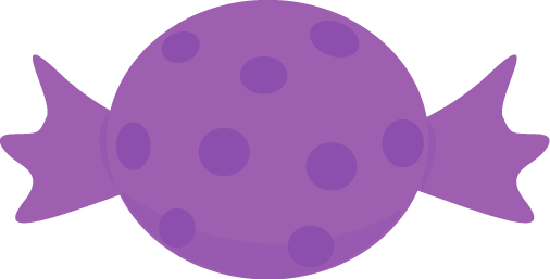 Halloween Candy Clipart Free Clipart Images - Purple Candy Clipart (506x257)